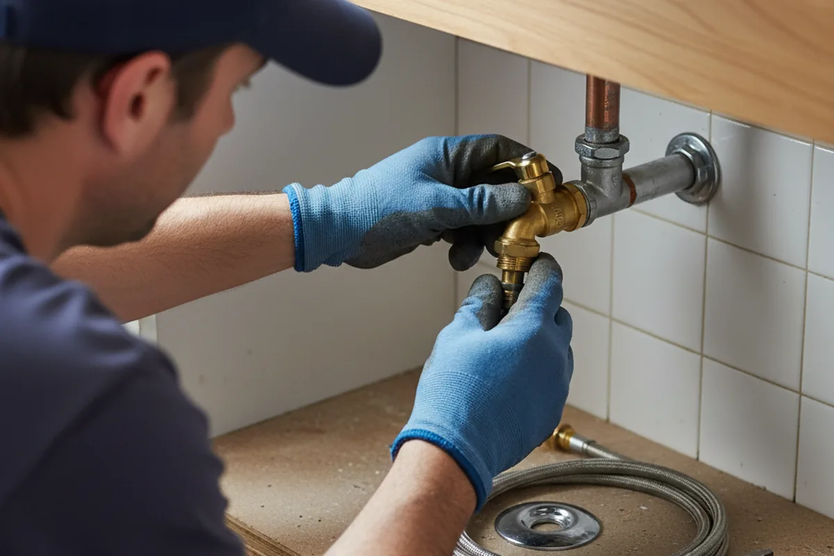Shutoff valve and fitting work during Repiping in Nazareth
